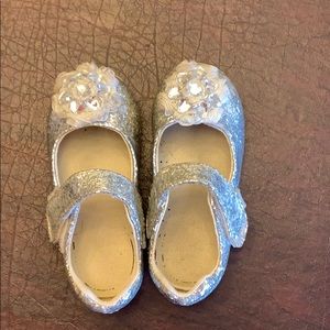 Pediped Silver Sparkle dress shoes